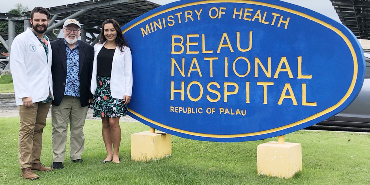 Tyler at Belau National Hospital in Palau