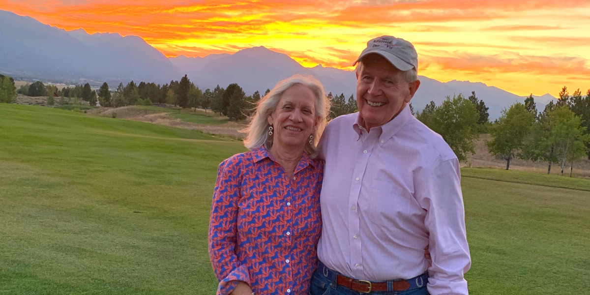 Debra and Arlen Prentice at an event in Montana