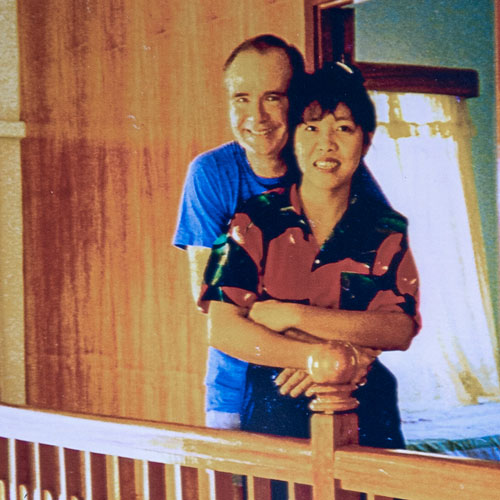 Mike Branley and wife Babette, July 1991.
