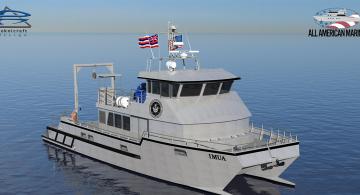rendering of research vessel Imua